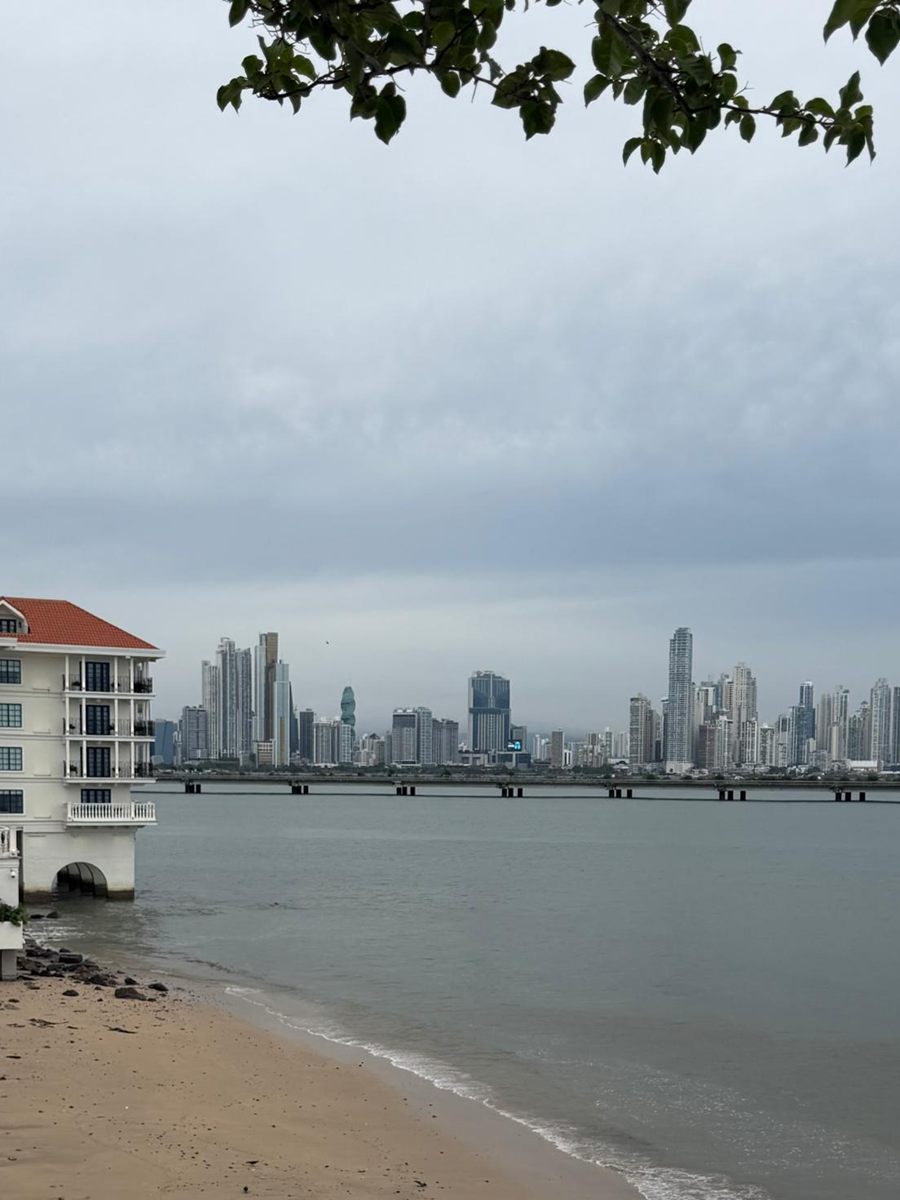 Cinta Costera waterfront with the Panama City skyline