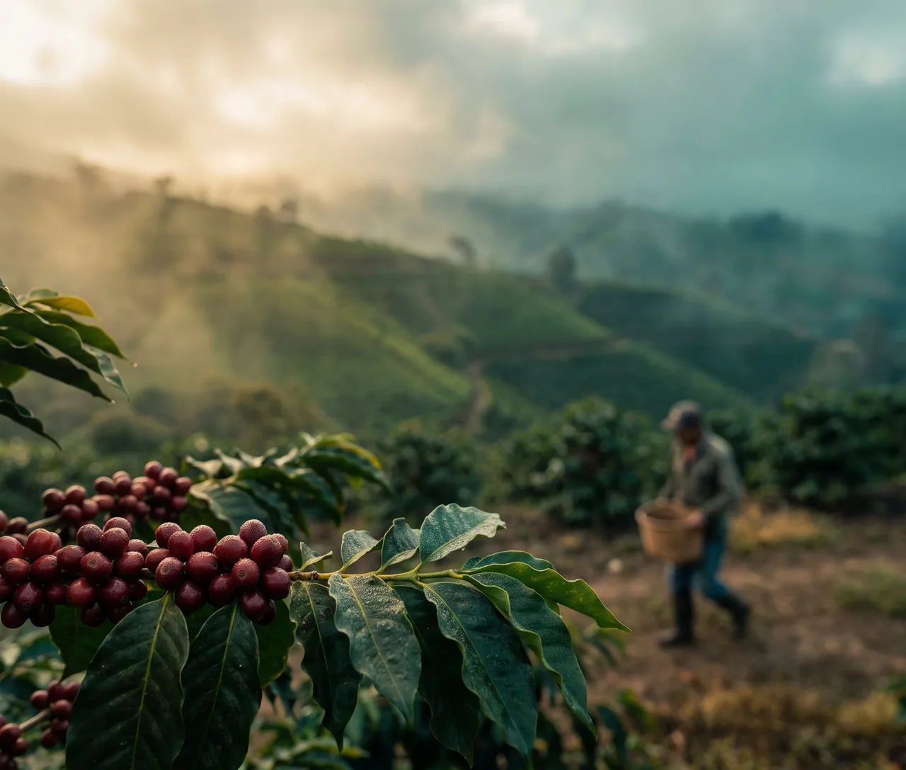 Boquete, Panama — coffee plants in the Chiriquí highlands