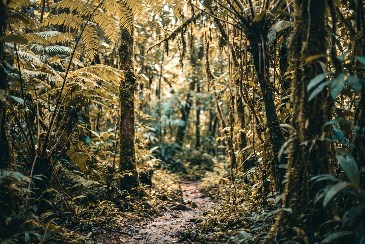 Panama rainforest — jungle along the Panama Canal